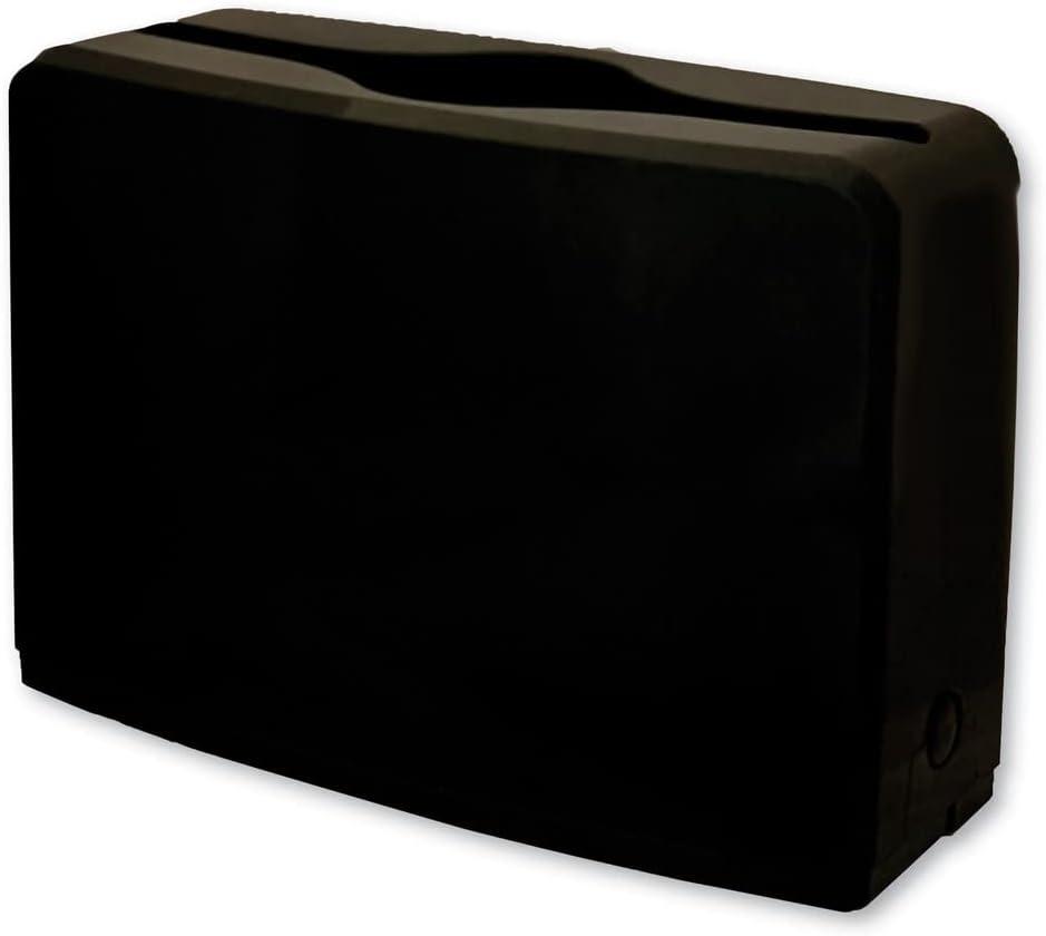 Black ABS Plastic Countertop Folded Towel Dispenser