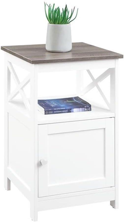Convenience Concepts Oxford End Table with Cabinet, Multiple Finishes