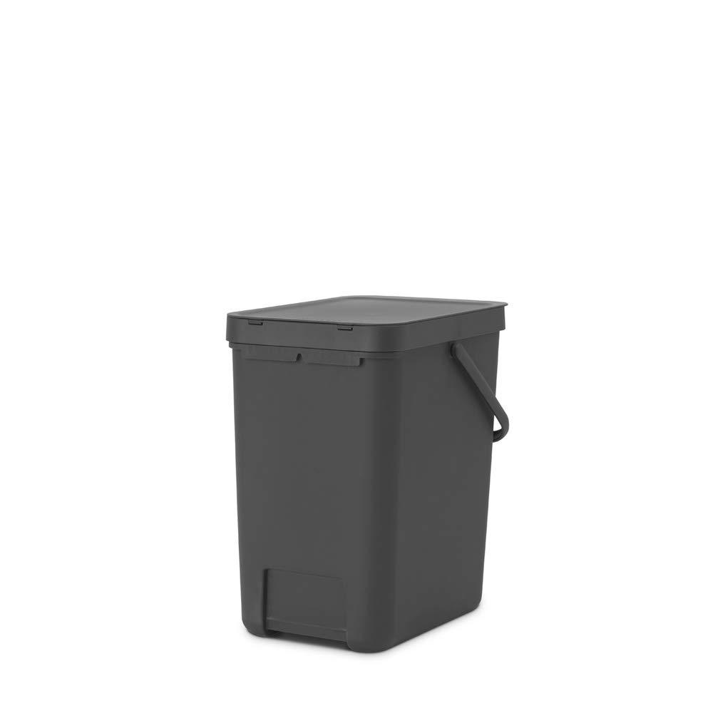 Brabantia Sort & Go Plastic Recycling Bin, 6.6 Gallon