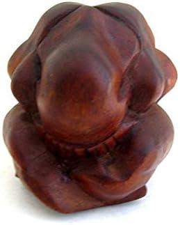 Weeping Buddha Yogi Meditation Wood Statue - OMA Brand