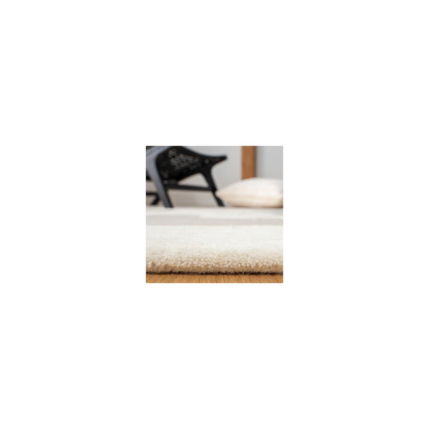 Fifth Avenue FTV115 Hand Tufted Area Rug - Ivory/Brown - 7'x7' - Safavieh.