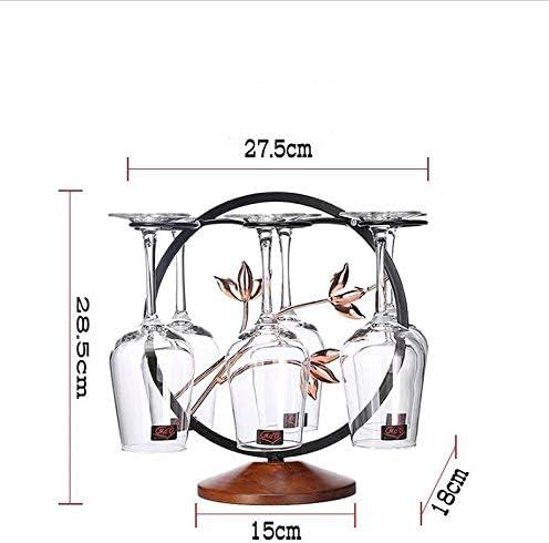 Fiamer Metal Freestanding Wine Rack For Wine Glasses, Kitchen, Bar, Table Decor - -