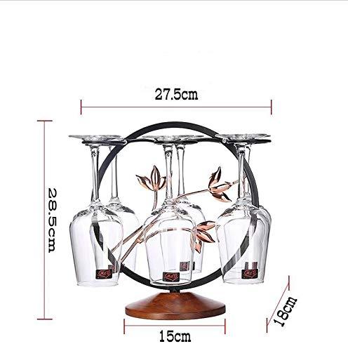 Fiamer Metal Freestanding Wine Rack For Wine Glasses, Kitchen, Bar, Table Decor - -