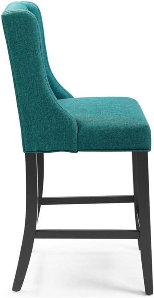 Modway Baronet Tufted Button Upholstered Fabric/Faux Leather Stool