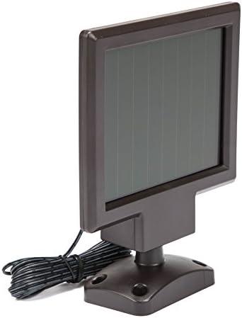 Utilitech 110-Degree 1-Head Bronze Solar Powered Integrated LED Motion-Activated Flood Light with Timer