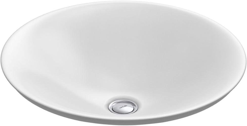 Carillon White Ceramic Above-Counter Vessel Sink