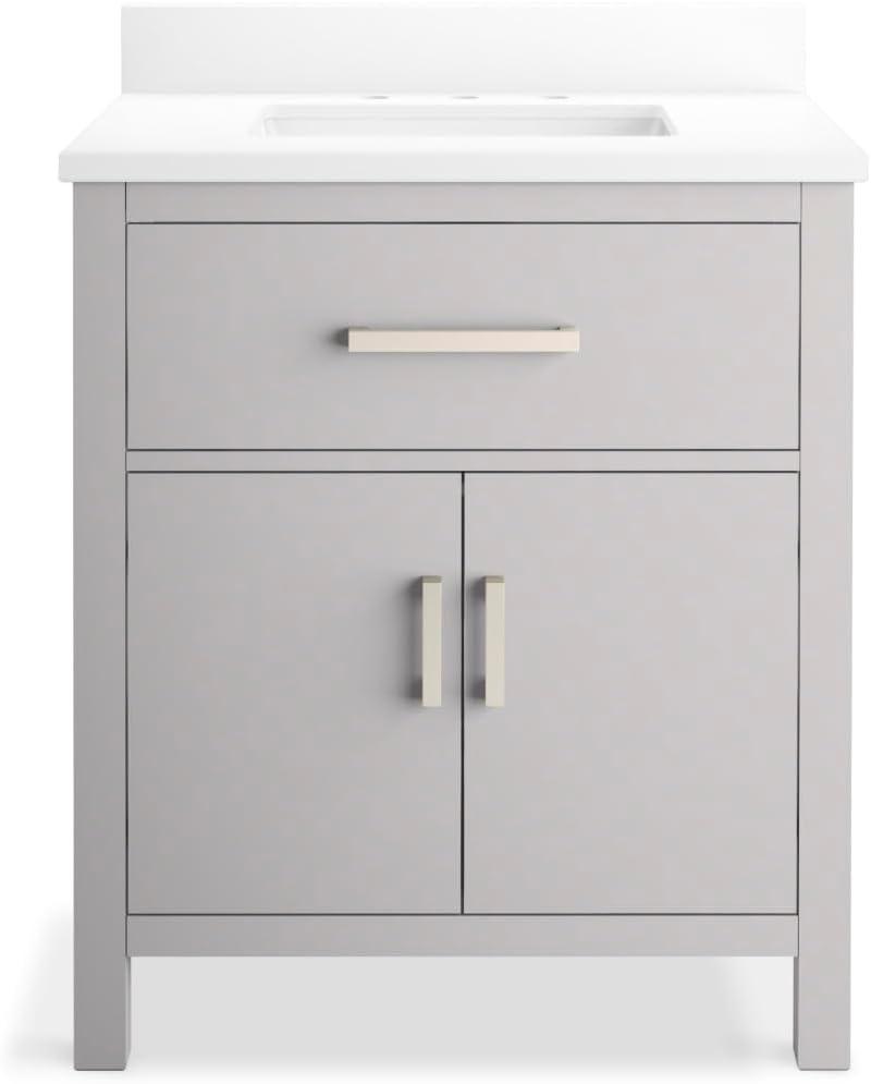 Kresla 30 In. Bathroom Vanity Cabinet With Sink And Quartz Top