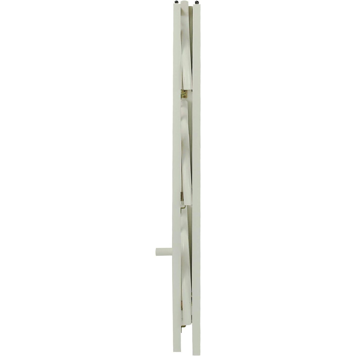 Casual Home 4-Shelf Corner Folding Bookcase-Color:White