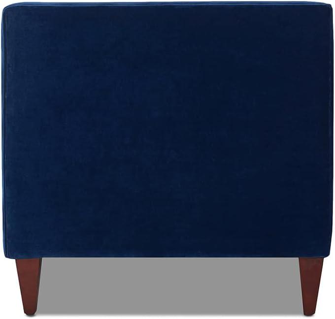 Jack Tufted Tuxedo Sofa Double Cushion, Navy Blue