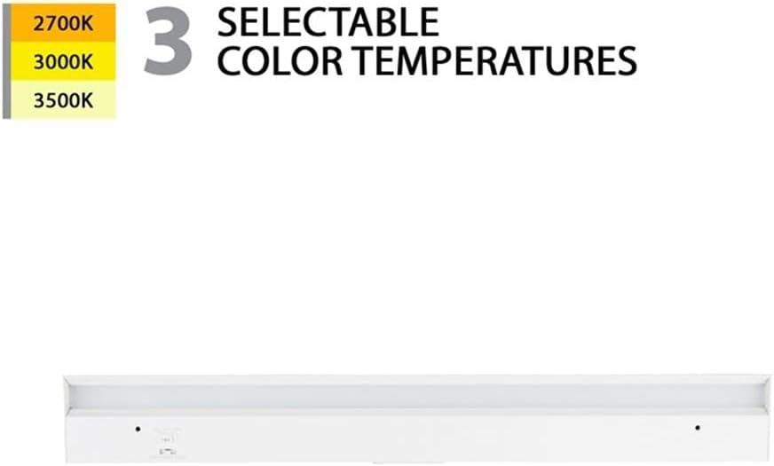 Inlight Inlight 3000K Dimmable Under Cabinet LED Lights, selectable 12/18/24/30 inches, Hardwired Only IN-0201-13-WH