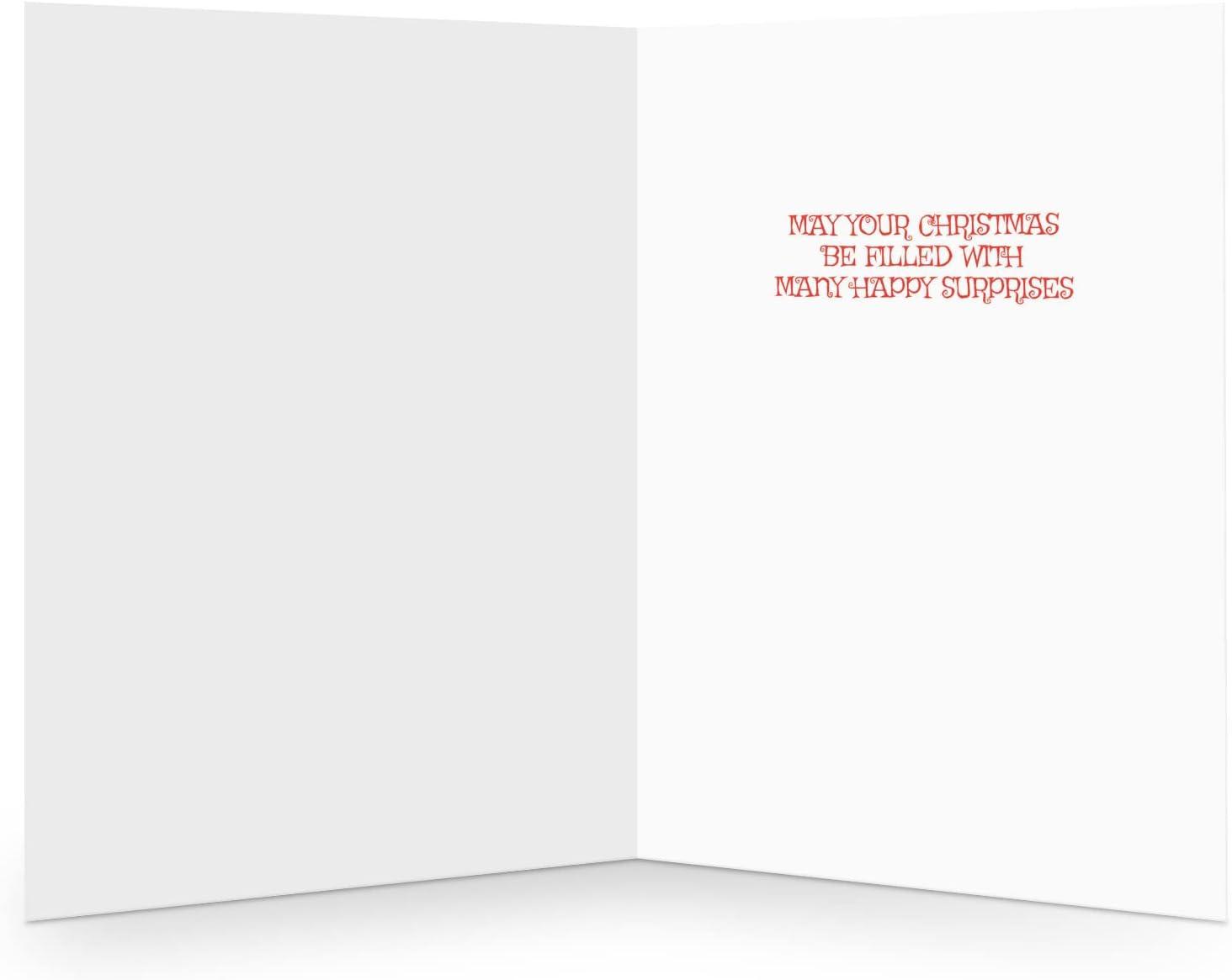 Funny Santa Western Christmas Card with Envelopes