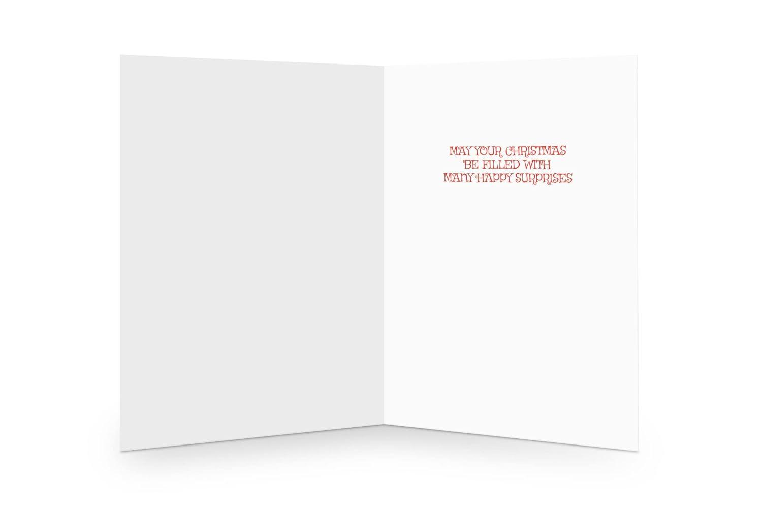 Funny Santa Western Christmas Card with Envelopes