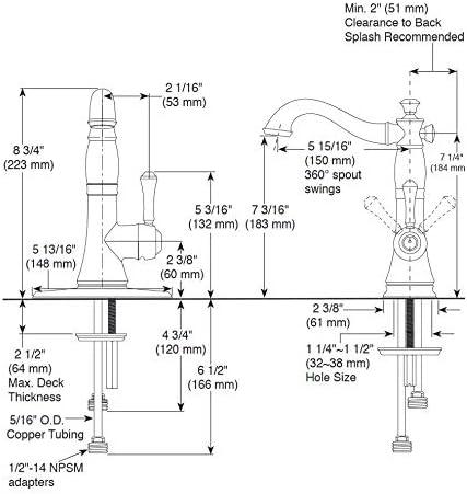 Delta Cassidy Bar / Prep Faucet