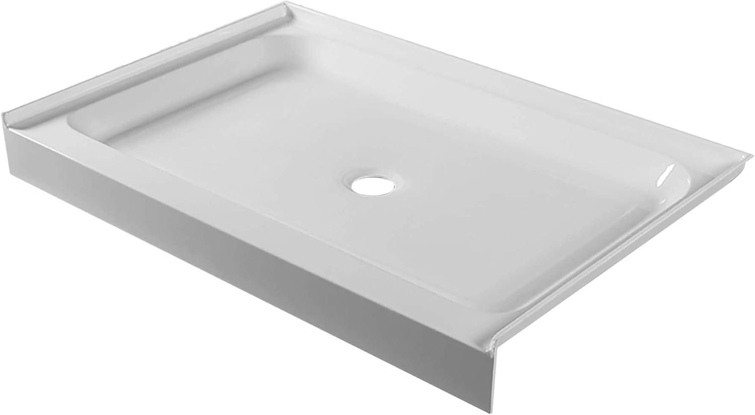 Glossy White Acrylic 42" x 32" Single Threshold Shower Base