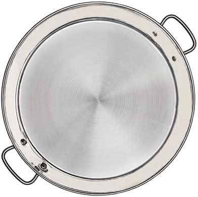 Garcima 16-inch Stainless Flat Bottom Paella Pan, 40cm