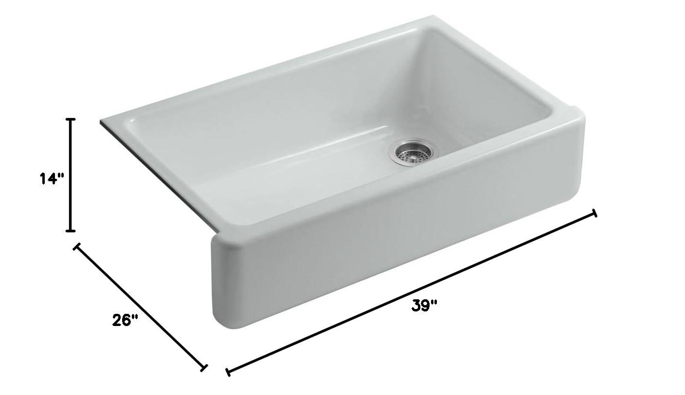 Whitehaven® Self-Trimming 36" L x 22" W Farmhouse Kitchen Sink
