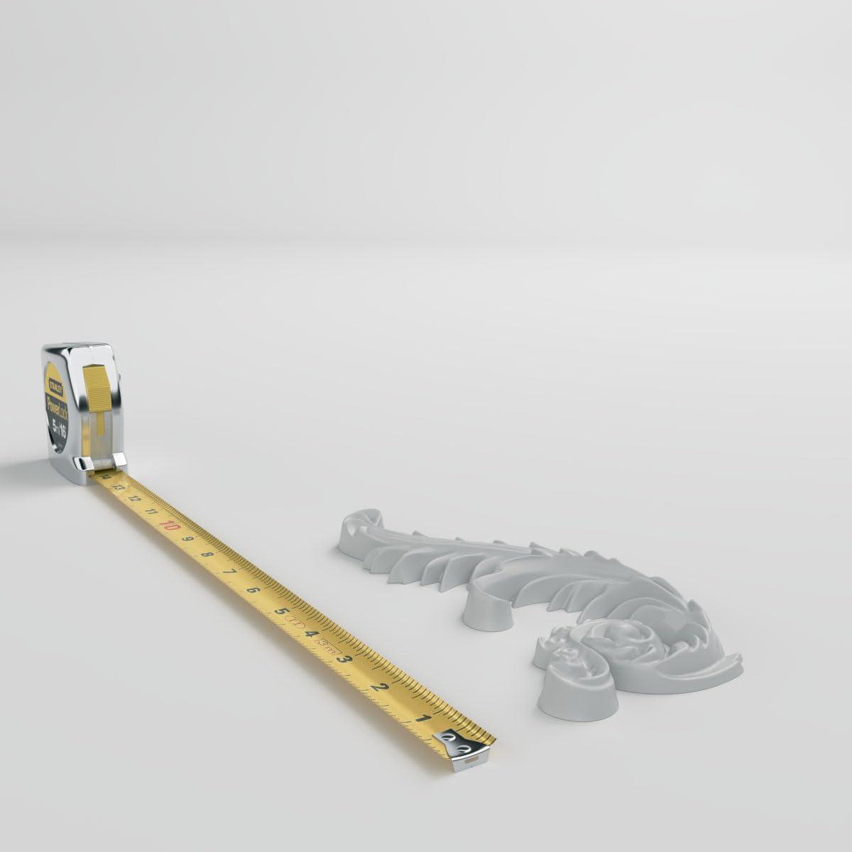 Ekena Millwork 7 7/8"W x 4 1/8"H x 3/4"P Medway Scroll Onlay, Right