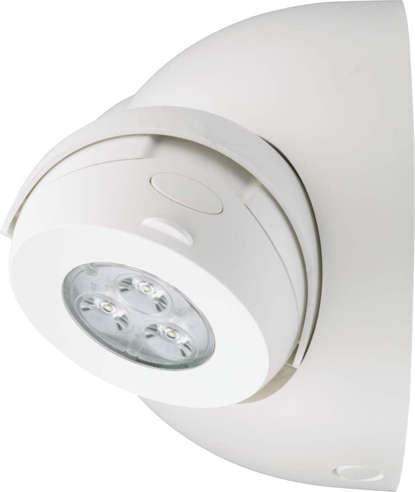 White LED Emergency Light with Self-Diagnostics and Remote Test