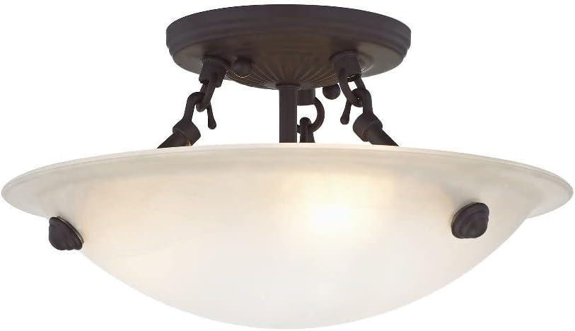 Livex Lighting - Oasis - 3 Light Semi-Flush Mount in Contemporary Style - 12