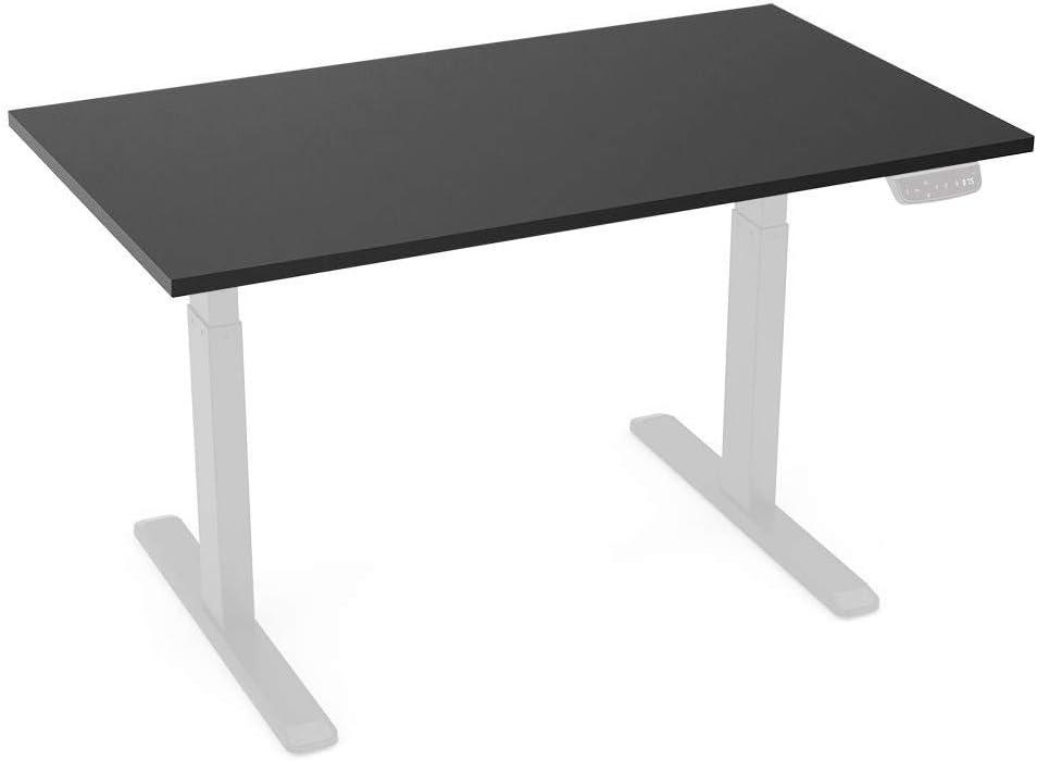 Monoprice Table Top for Sit-Stand Height Adjustable Desk Frame, 4ft, Black, Enough Room for PC or Laptop, Monitors, Keyboard - Workstream Collection