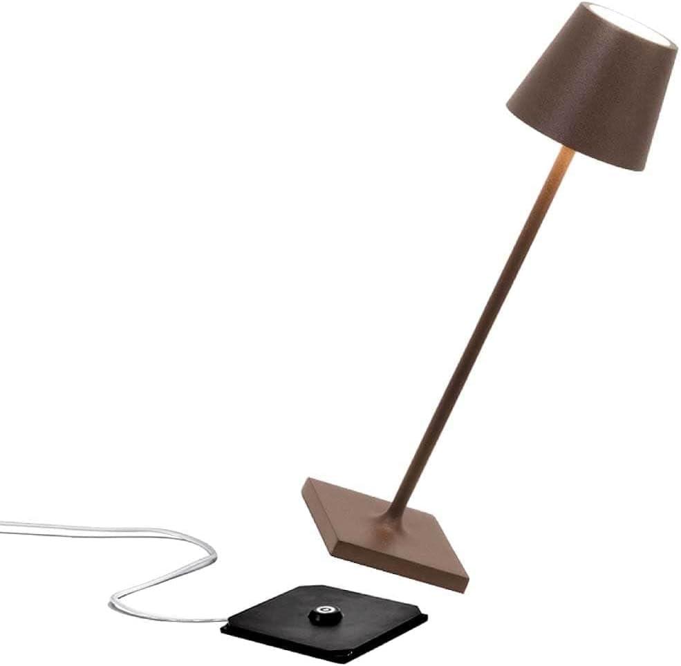 Rust Corten Cordless Adjustable Outdoor LED Table Lamp