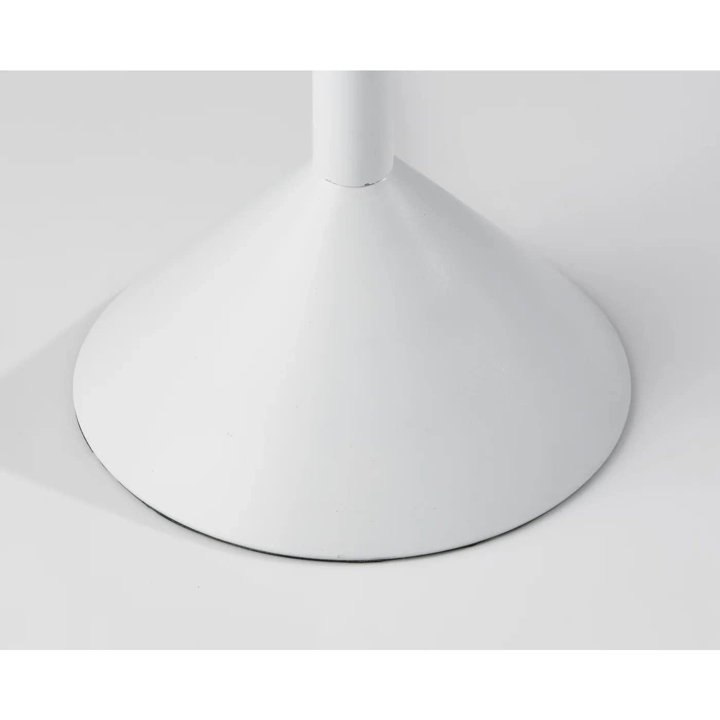 Matte White LED Floor Lamp with Slide Dimmer and RGB Switch
