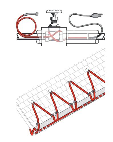 nVent Raychem Black 12 ft FrostGuard Pipe Freeze Protection Cable