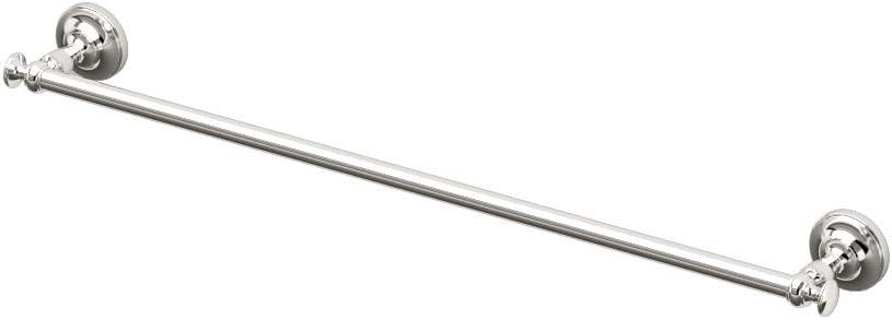 Polished Nickel 24" Traditional Wall Mounted Towel Bar