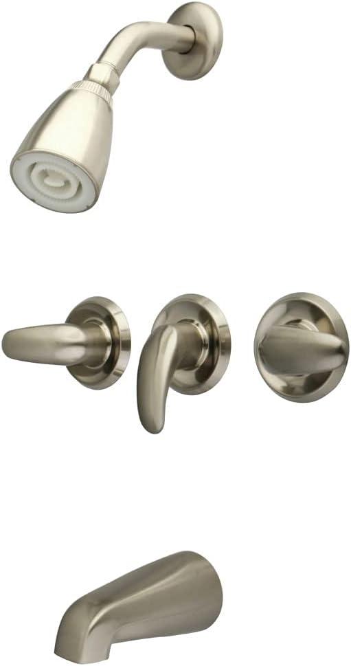 Kingston Brass KB6238LL Kingston Brass Legacy Triple-Handle Tub and Shower Faucet