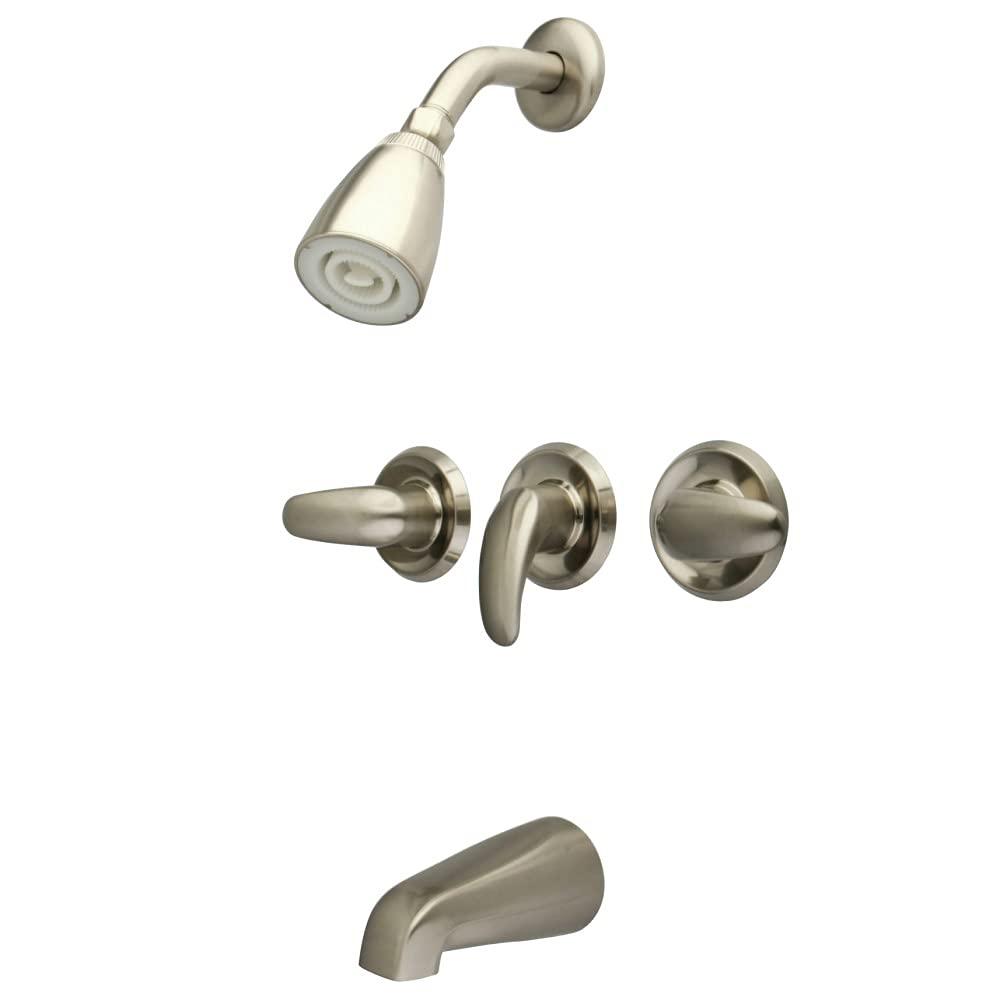Kingston Brass KB6238LL Kingston Brass Legacy Triple-Handle Tub and Shower Faucet