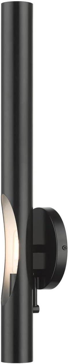 Livex Lighting Acra 1 - Light Wall Light in  Shiny Black