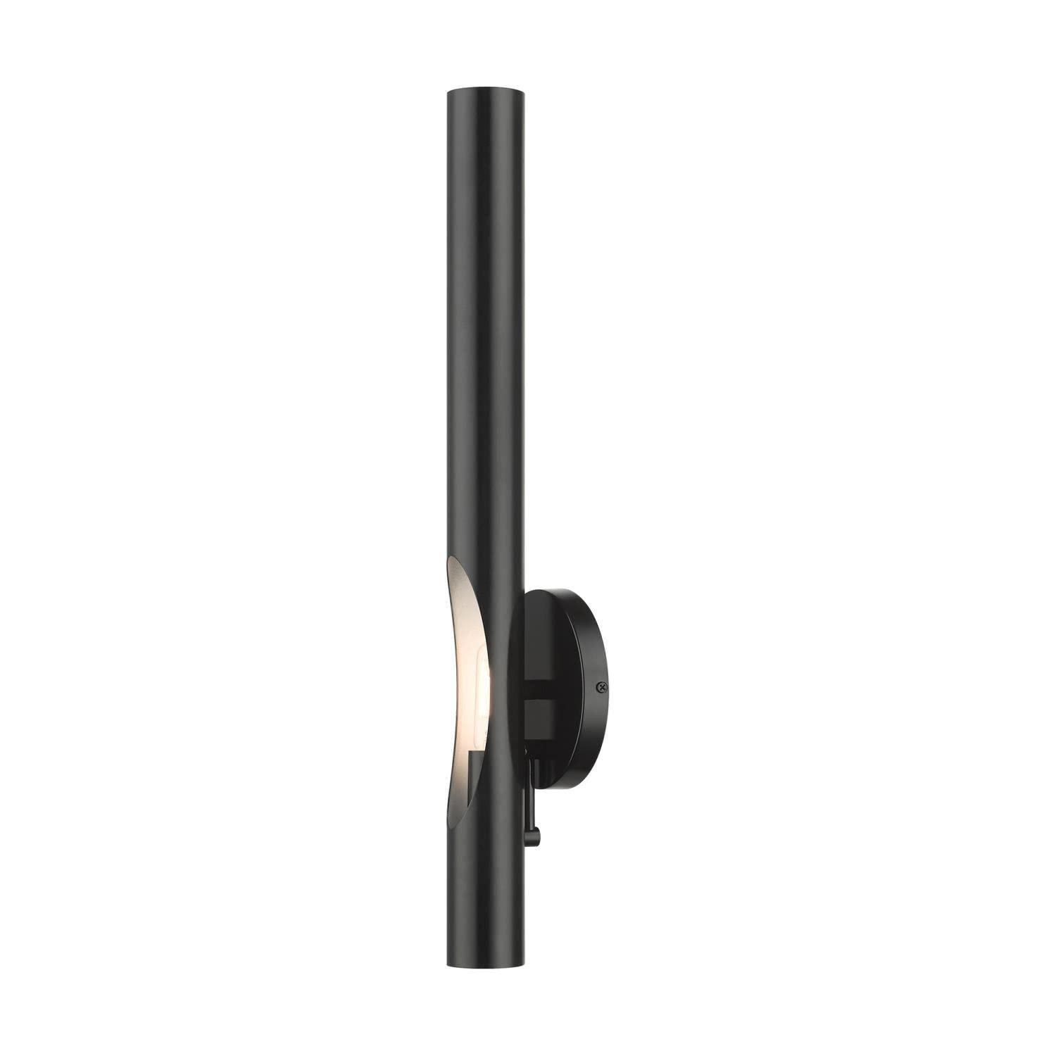 Livex Lighting Acra 1 - Light Wall Light in  Shiny Black