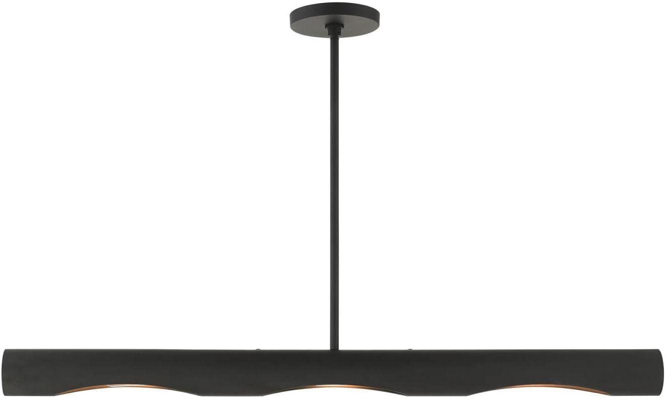 Livex Lighting Novato 3 - Light Chandelier in  Black