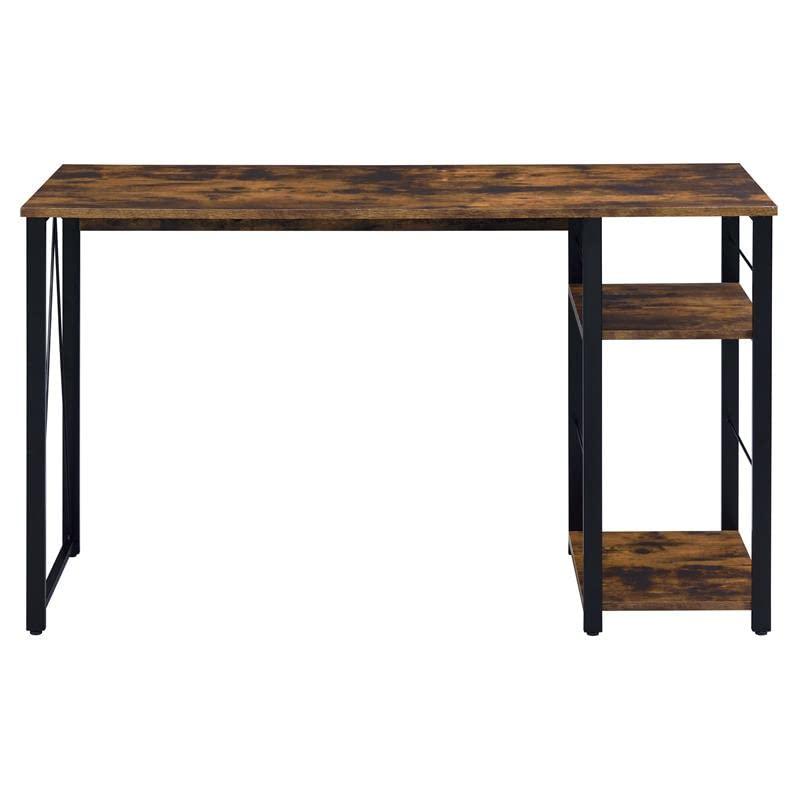 ACME Vadna Writing Desk in Weathered Oak and Black