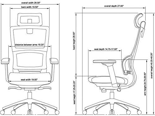 Rayon / Viscose Task Chair with Headrest