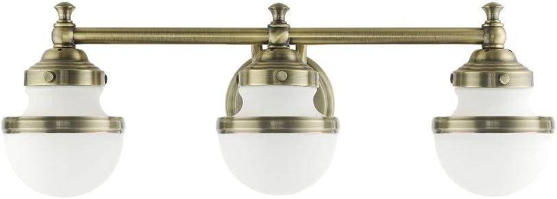 Livex Lighting Oldwick 3 - Light Vanity in  Brushed Nickel
