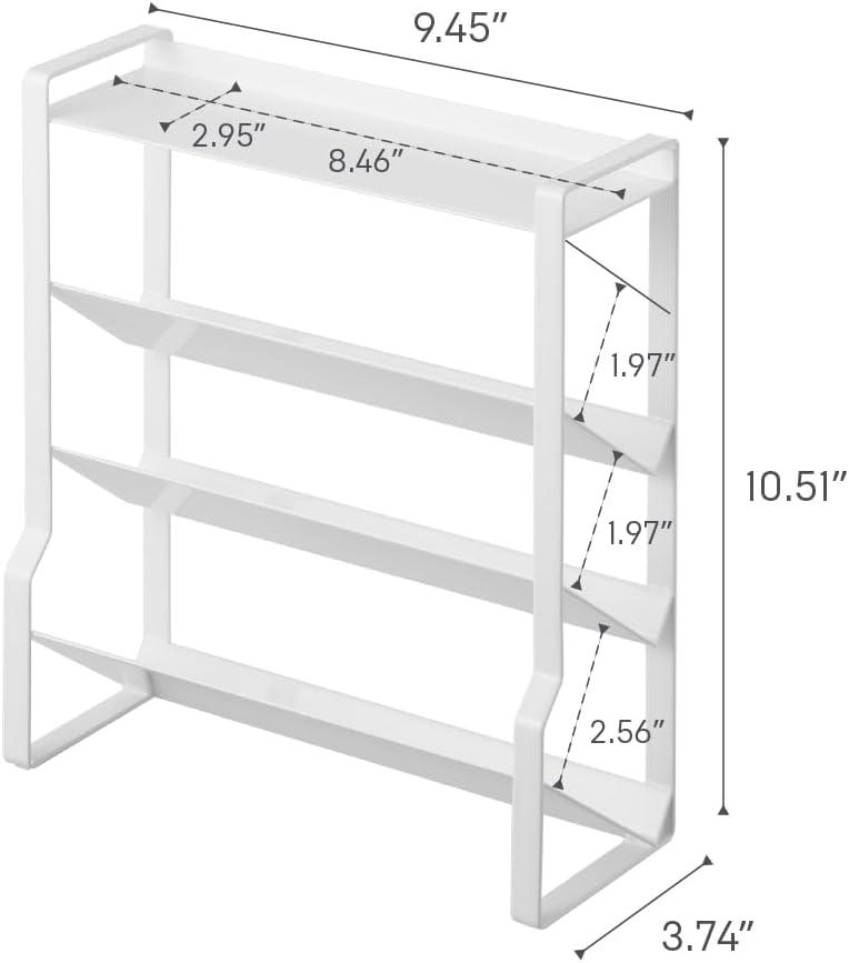 Yamazaki Home Four-Tier Slim Spice Rack, Steel