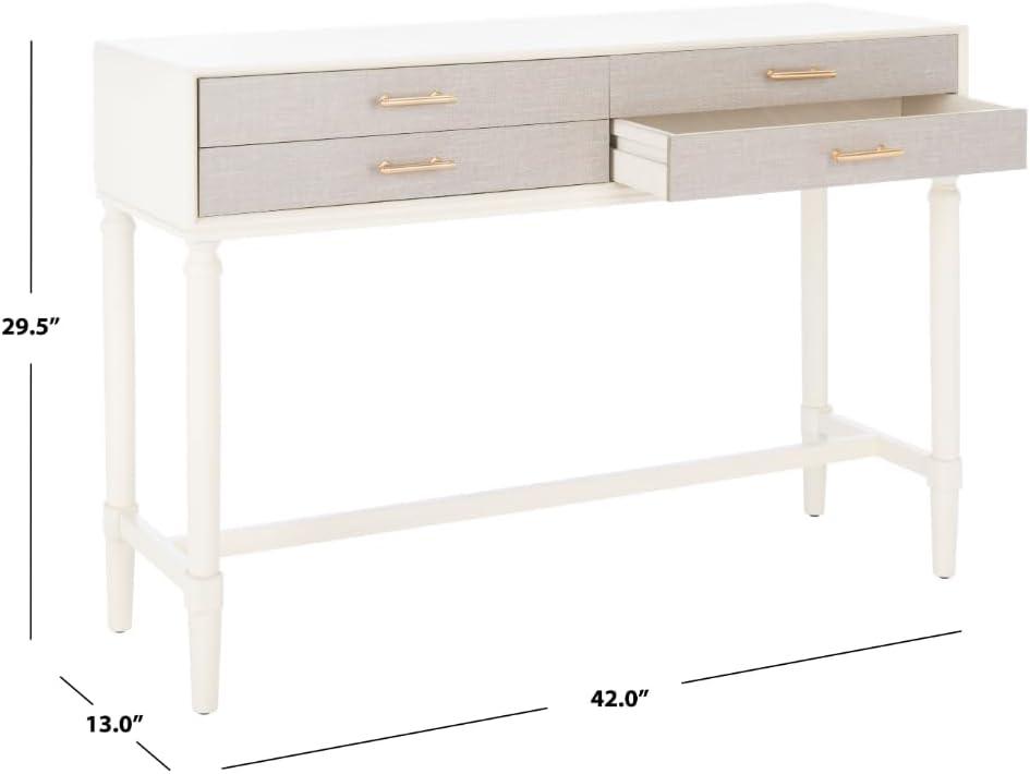 Estella 4 Drawer Console Table  - Safavieh