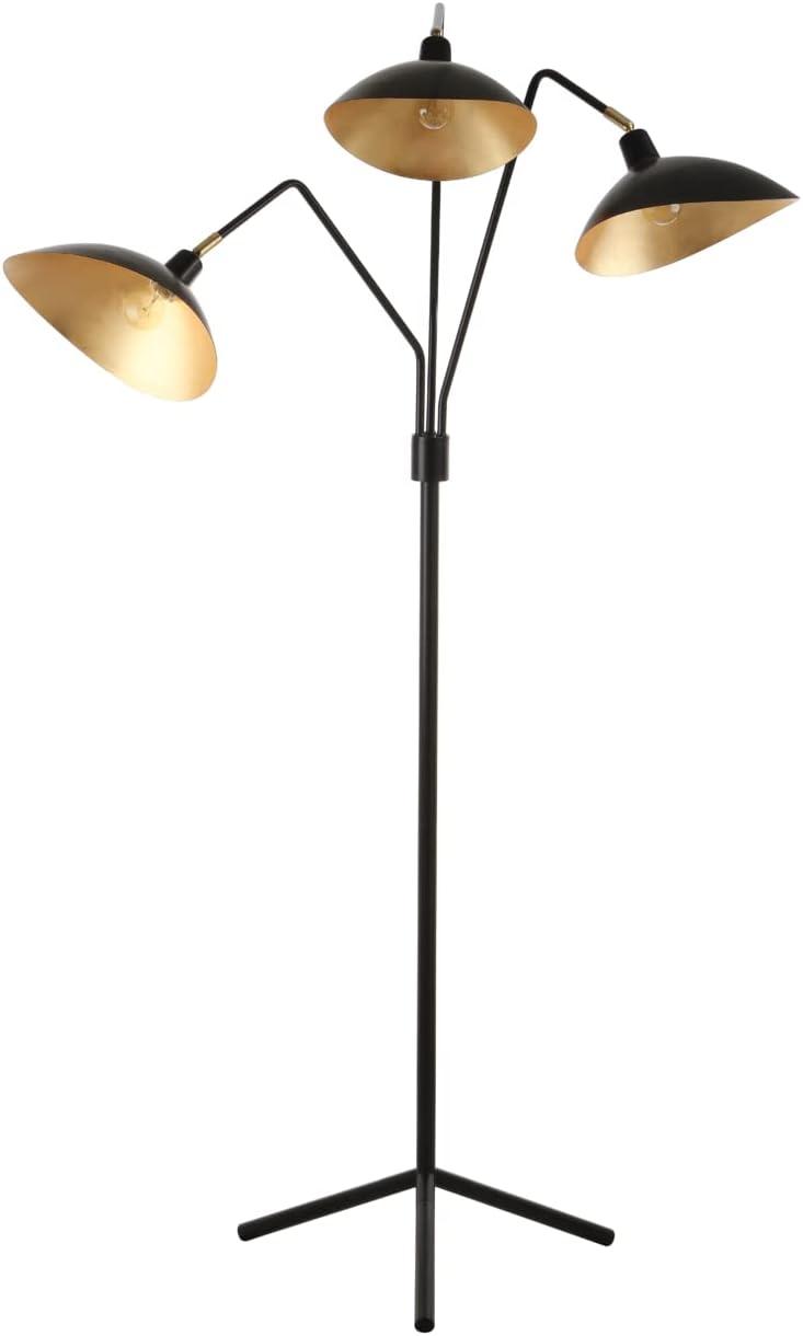 Iris Floor Lamp - LIT4361 - Black/Gold - Safavieh
