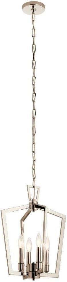 Kichler 43498 Abbotswell 4 Light 14" Wide Taper Candle Pendant - Nickel