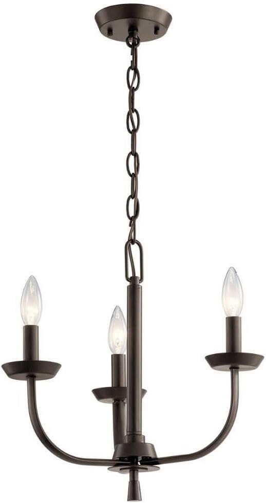 Kennewick™ 3 Light Chandelier Brushed Nickel