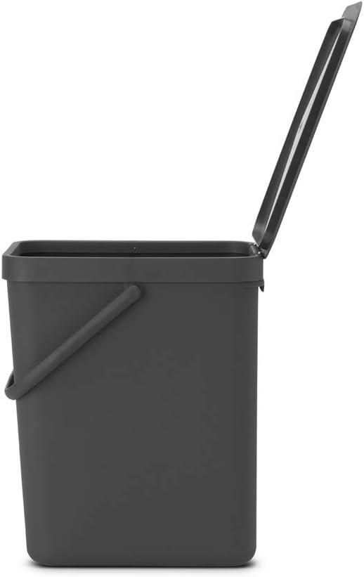 Brabantia Sort & Go Plastic Recycling Bin, 6.6 Gallon