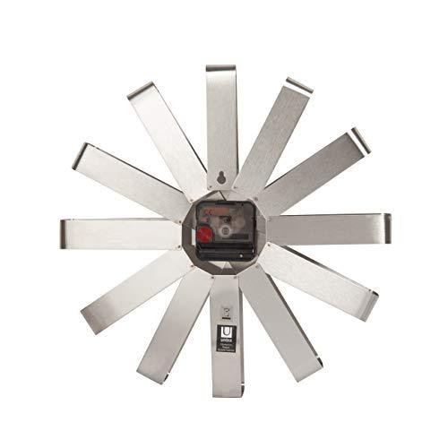 Ribbon 12.75'' Modern Minimalist Steel Wall Clock