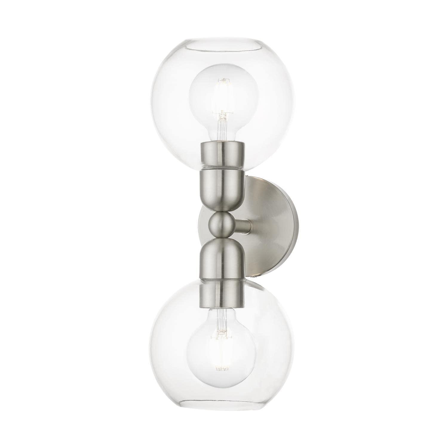 Livex Lighting Downtown 2 - Light Vanity in  Brushed Nickel
