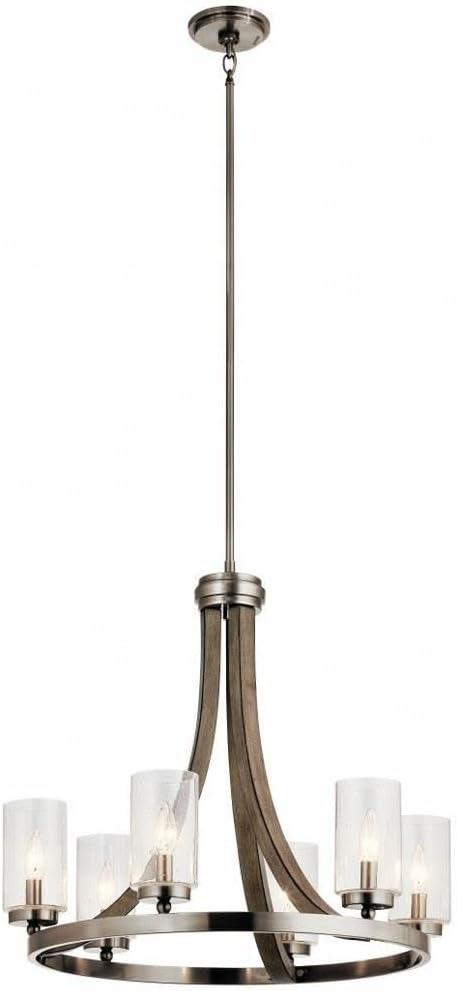 Kichler Lighting Grand Bank 6 - Light Chandelier in  Distressed Antique Gray