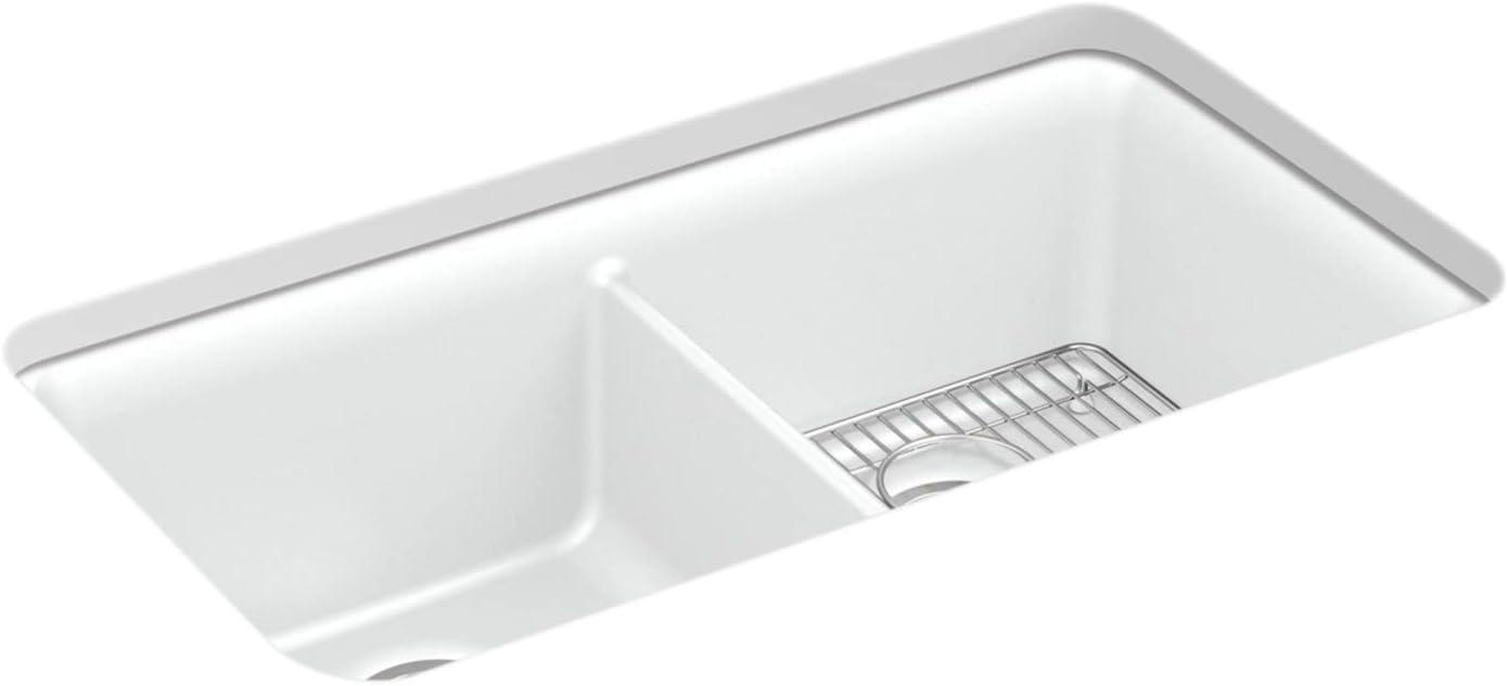 Cairn® 34" L x 18" W Under-Mount Double-Equal Kitchen Sink