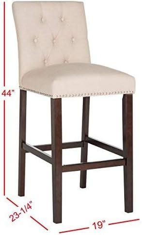 McLoud Upholstered Counter Stool with Solid Wood Frame