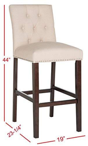 McLoud Upholstered Counter Stool with Solid Wood Frame