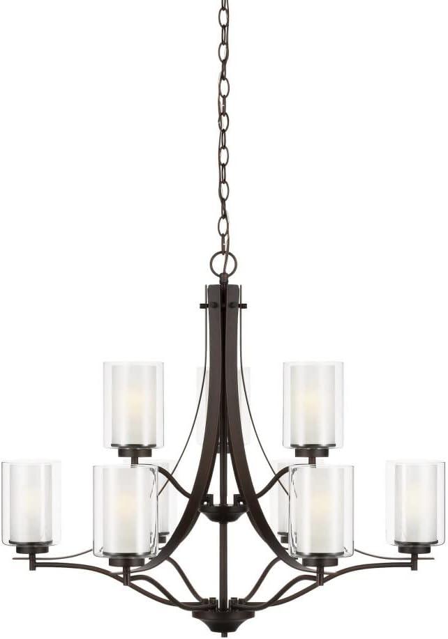 Elmwood Park Brushed Nickel 9-Light Empire Chandelier