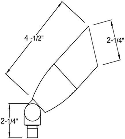 Brass MR16 12V Landscape Spot Light with Wire and Spike